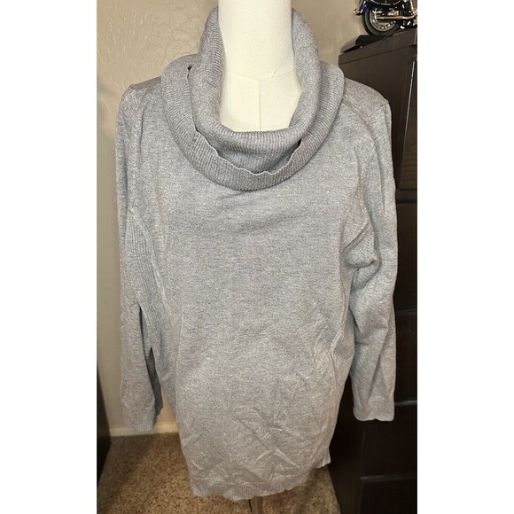 Christopher & Banks Sweaters - CJ Banks Top Pullover Cowl Neck Women's 2X Plus Gray